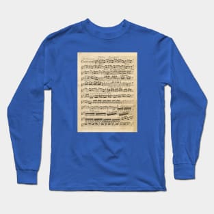 Vivaldi | Spring | Original handwritten score by Antonio Vivaldi | The four Seasons Long Sleeve T-Shirt